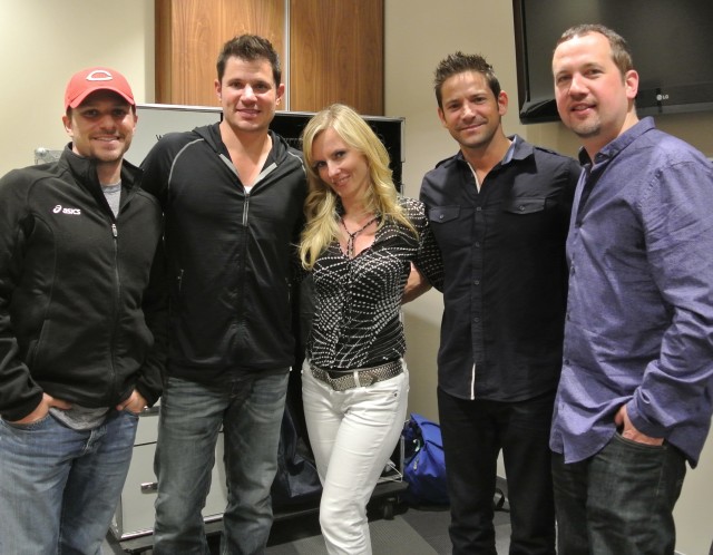 98 Degrees backstage