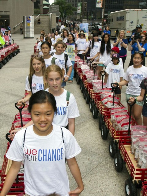 Free The Children - We Create Change - Nation wide penny drive closing event.
