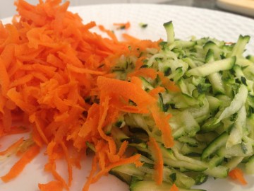 Shredded Carrots and Zucchini