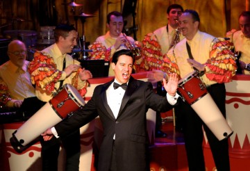 Bill Mendieta as Ricky in the Los Angeles production of I LOVE LUCY® LIVE ON STAGE (Photo by Ed Krieger)