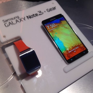 Samsung Galaxy Note 3 + Gear Photo credit: Sonya D.
