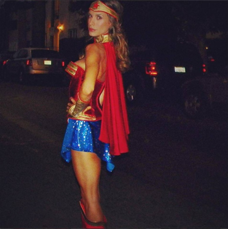 Elisabetta Canalis as "Wonder Woman"