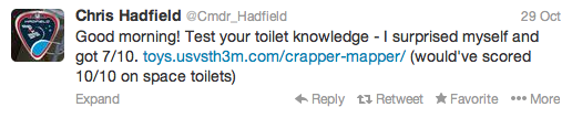 Chris Hadfield's Twitter Feed