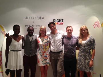 Canadian Athletes supporting Right To Play. Photo credit: Holt Renfrew