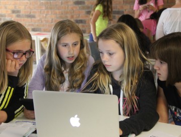 Girls Learning Code