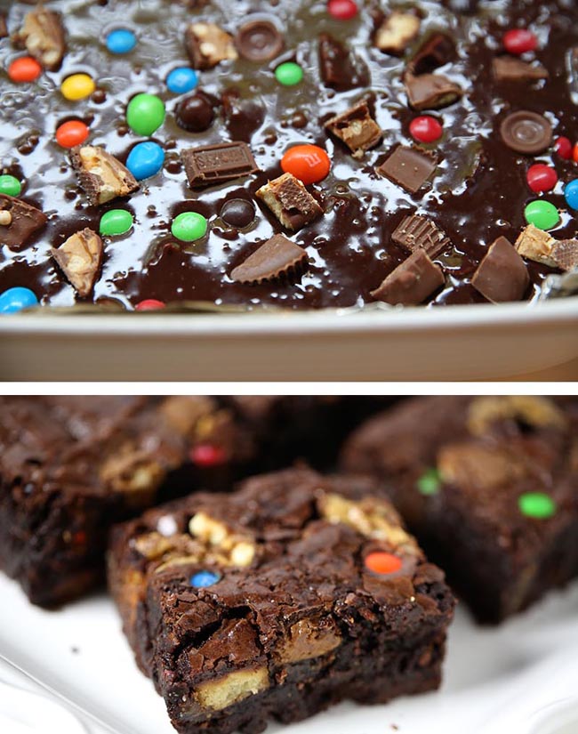 Loaded-candy-bar-brownies - UrbanMoms