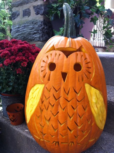 brett_bara_owl_pumpkin