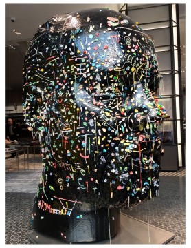 Douglas Coupland's Gumhead at Holt Renfrew Men, Toronto. 