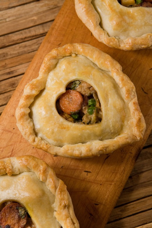 15 Heart Shaped Partridge & Pear Pot Pies