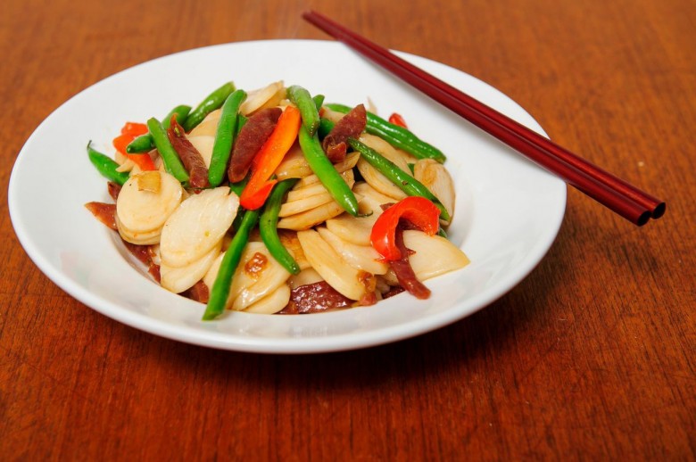 Wok Fried New Years Rice Cake Pasta