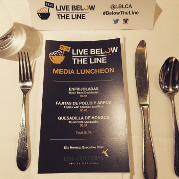 Live Below The Line Media Lunch