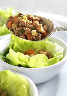 Asian Style Pork Lettuce Wraps