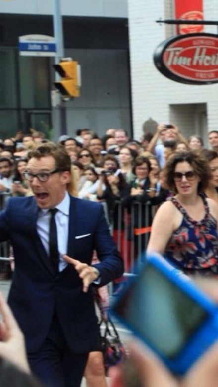 Debra with Benedict Cumberbatch at TIFF