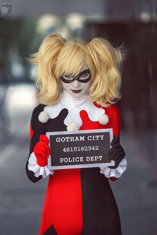 Batman-Arkham-Asylum-Harley-Quinn-Cosplay-Harley-Quinn-Thigh-High-costume-set