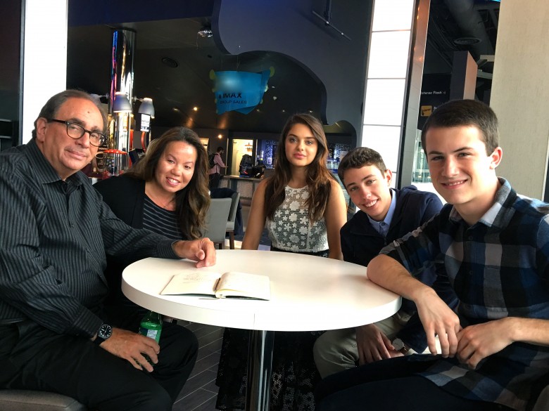 R.L. Stine and cast of Goosebumps Movie