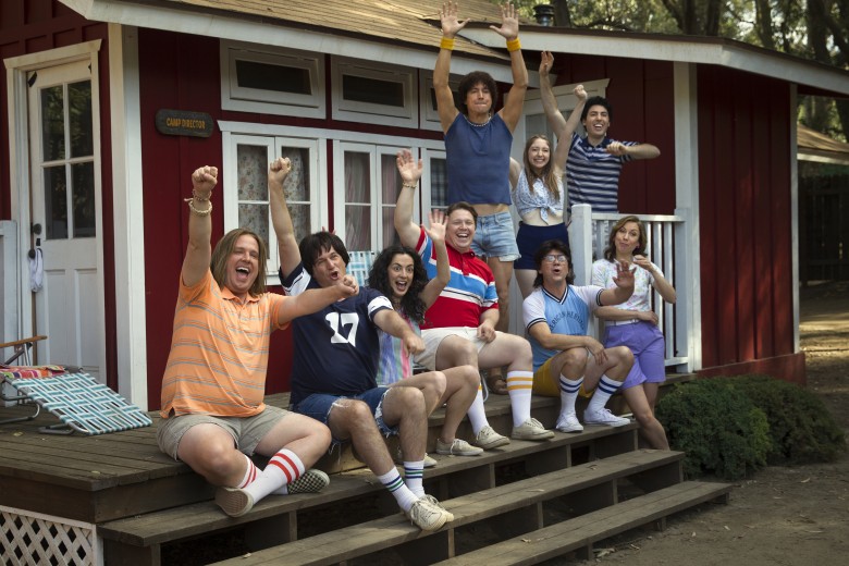  Wet Hot American Summer: First Day of Camp - Production Stills 001 L-R: Zak Orth, Michael Showalter, Ken Marino, Joe Lo Truglio and Nina Hellman in the Netflix original series “Wet Hot American Summer: First Day Of Camp”. Photo by: Saeed Adyani/Netflix.