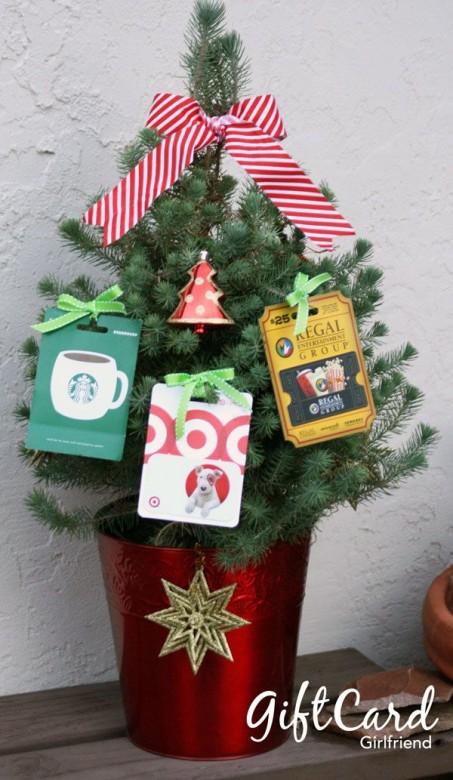 gift card christmas tree, teacher gifts, holiday teacher gifts, gifts for your teacher