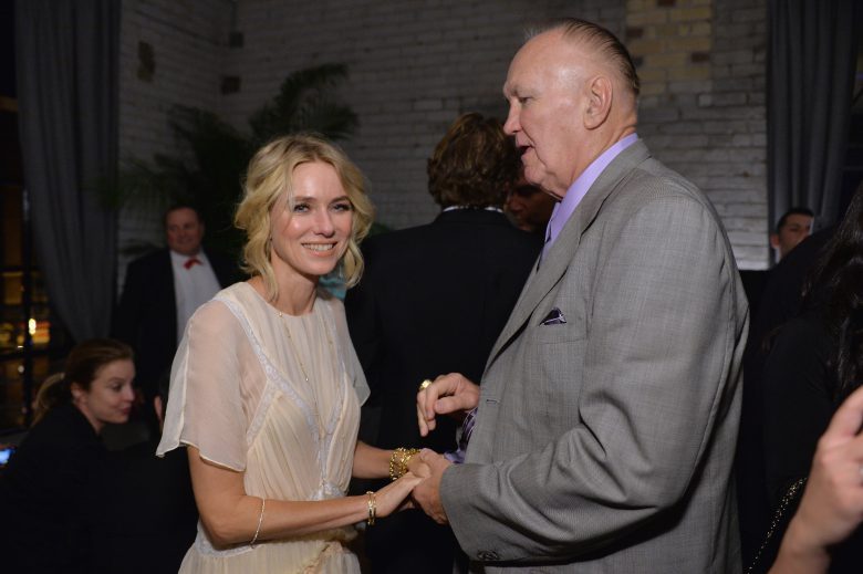 Naomi Watts (L) and Chuck Wepner at The Bleeder TIFF party hosted by GREY GOOSE Vodka at Storys Building on September 10, 2016 in Toronto, Canada. (Photo by Stefanie Keenan/Getty Images for Grey Goose Vodka )