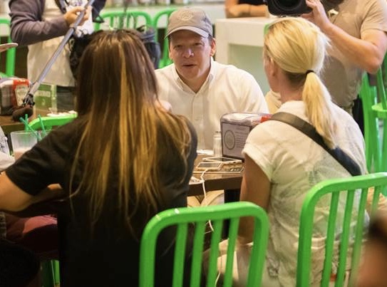 Paul Wahlberg at Wahlburgers Toronto. Photo courtesy of Wahlburgers.