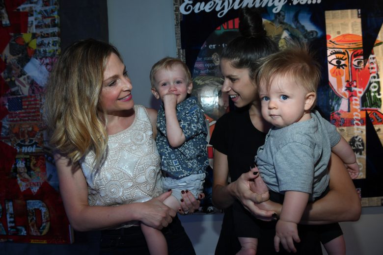 Tara Spencer Nairn with Caitlin Cronenberg at the IT House. Photo courtesy of NKPR