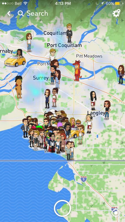 how to use snap map