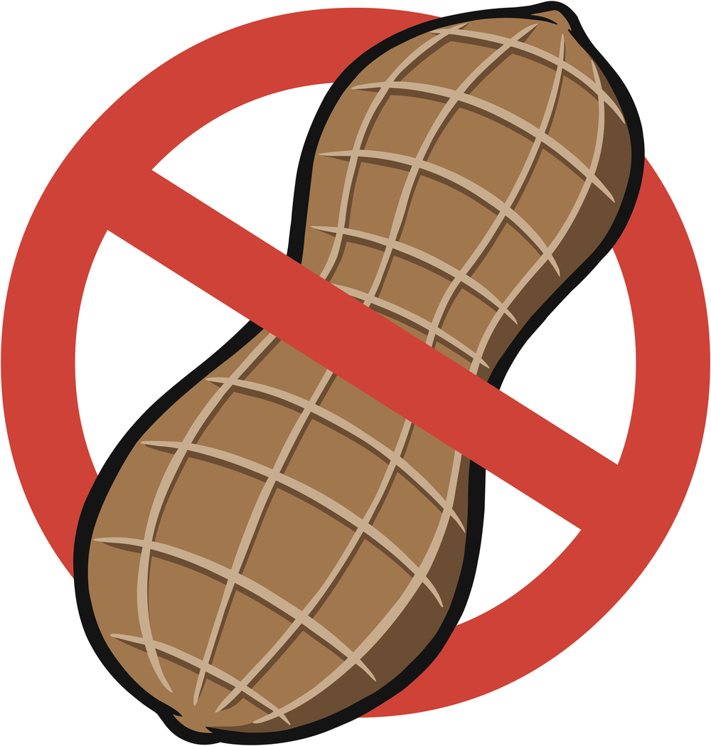 No peanuts allowed. No Peanuts