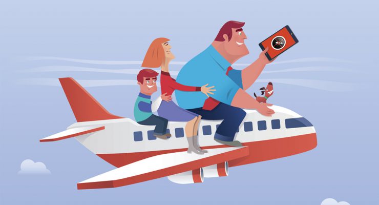 passenger plane parenting trend